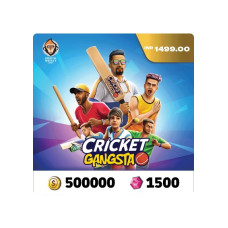 Cricket Gangsta Coin Pack 500,000 + Gem Pack 1500 IND Cricket Gangsta Coin Pack 500,000 + Gem Pack 1500 IND